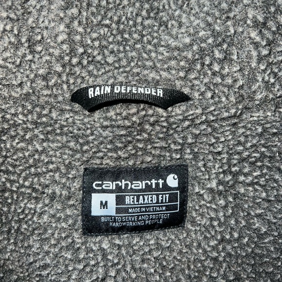 carhartt men’s winter coat, sherpa lined hood. - Picture 3 of 4